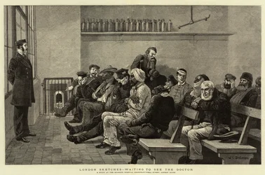 Londoner Skizzen, warten auf den Arzt